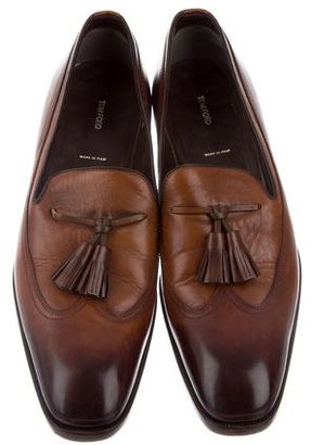 Tom Ford Leather Wingtip Loafers