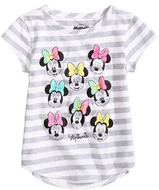 Disney Minnie Mouse Striped T-Shirt, Little Girls