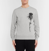 Thumbnail for your product : Alexander McQueen Thistle-Print Loopback Cotton-Jersey Sweatshirt