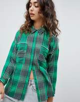 Thumbnail for your product : ASOS Design DESIGN Oversized long sleeve shirt In Check