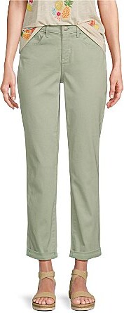NYDJ Margot High Rise Slim Straight Girlfriend Jeans