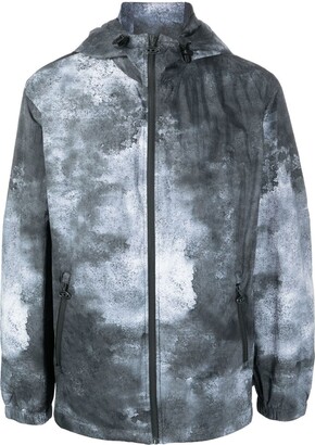 Diesel J-Warrett watercolour-effect jacket