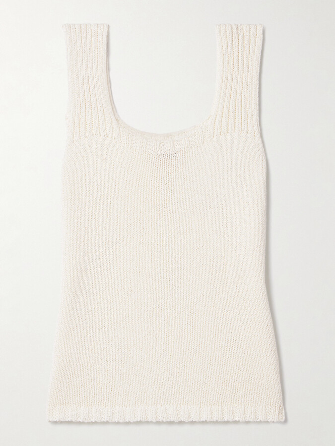 KHAITE Wil Cotton Tank - Cream