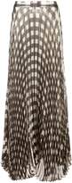Thumbnail for your product : Alice + Olivia metallic check pleated skirt