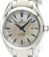 Thumbnail for your product : Omega MOP Stainless Steel Seamaster Aqua Terra 2577.70 Women's Wristwatch 29 MM