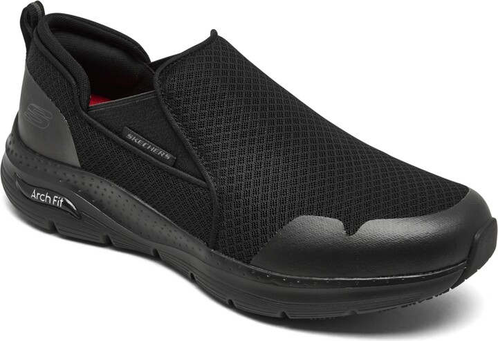 Skechers Men's Work: Arch Fit Slip Resistant Slip-On Work Sneakers from Finish  Line - ShopStyle