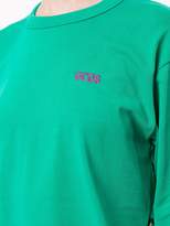Thumbnail for your product : GCDS cropped long-sleeved T-shirt