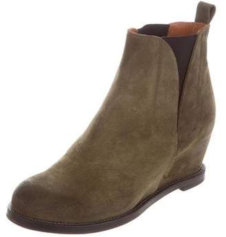 Buttero Suede Wedge Ankle Boots w/ Tags