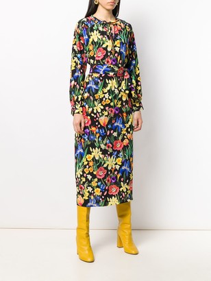 Chinti and Parker Print Belted Dress