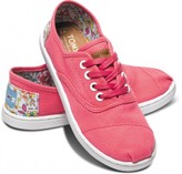 Thumbnail for your product : Toms Pink Inked Heel Patch Youth Cordones