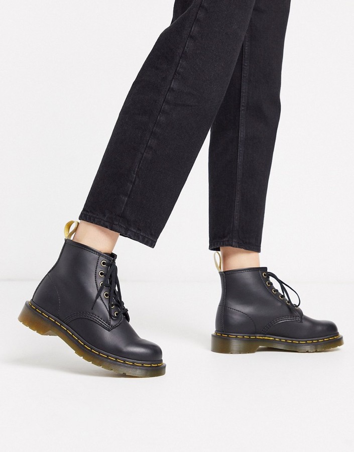 dr martens vegan 101 cherry red