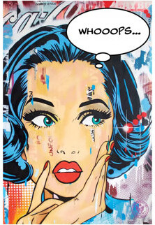 Whoops by D13EGO - Wrapped Canvas Graphic Art