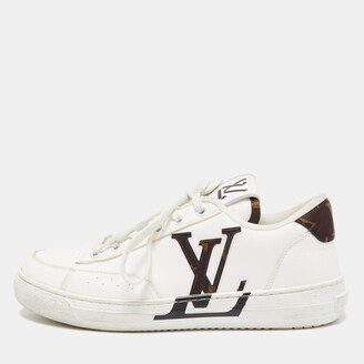 Pre-owned Louis Vuitton White/transparent Pvc And Leather Low Top Sneakers  Size 41.5 In Silver