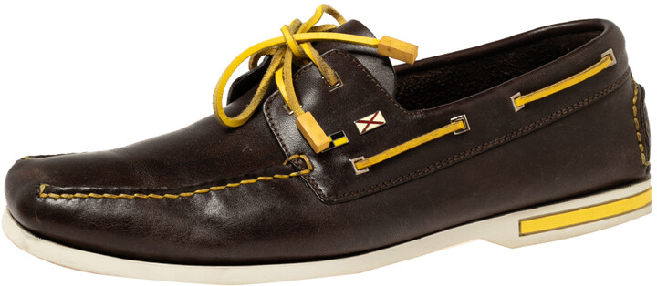 Men's Louis Vuitton Cup Leather Deck Shoes
