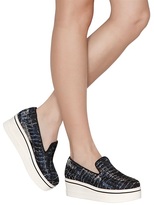 Thumbnail for your product : Stella McCartney 60mm Cotton Jacquard Slip On Sneakers