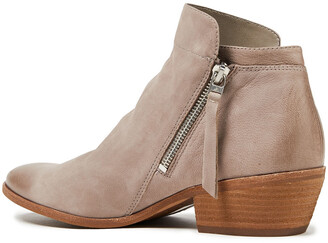 Sam Edelman Packer Zip-detailed Burnished-leather Ankle Boots