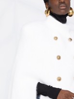 Thumbnail for your product : Balmain Double-Breasted Wool Cape