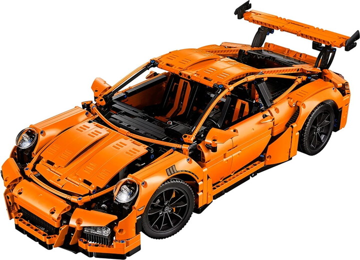 NONE orange Car Model Building Blocks Sets Car Model Toys Compatible With Legoed Particles Suitable For Christmas Gifts 42056
