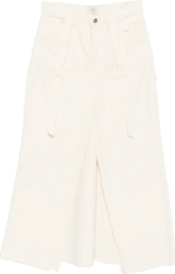 A.N.G.E.L.O. Vintage Upcycling Upcycled Front-Slit Skirt