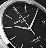 Thumbnail for your product : Baume & Mercier Clifton Baumatic Automatic 40mm Stainless Steel and Alligator Watch - Men - Black