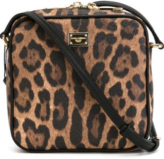 Dolce & Gabbana small leopard print crossbody bag