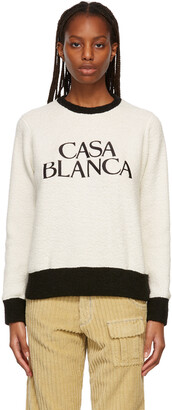 Casablanca Off-White Terry Block Sweatshirt