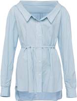 Thumbnail for your product : French Connection Serrana Stripe Mix Tie Waist Shirt