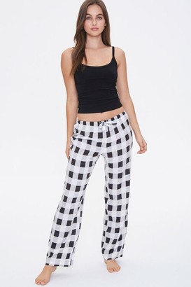 buffalo print pajama pants