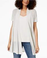 Thumbnail for your product : Eileen Fisher Organic Linen Open-Front Cardigan, Regular & Petite