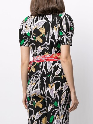 Diane von Furstenberg Alexia botanical-print blouse