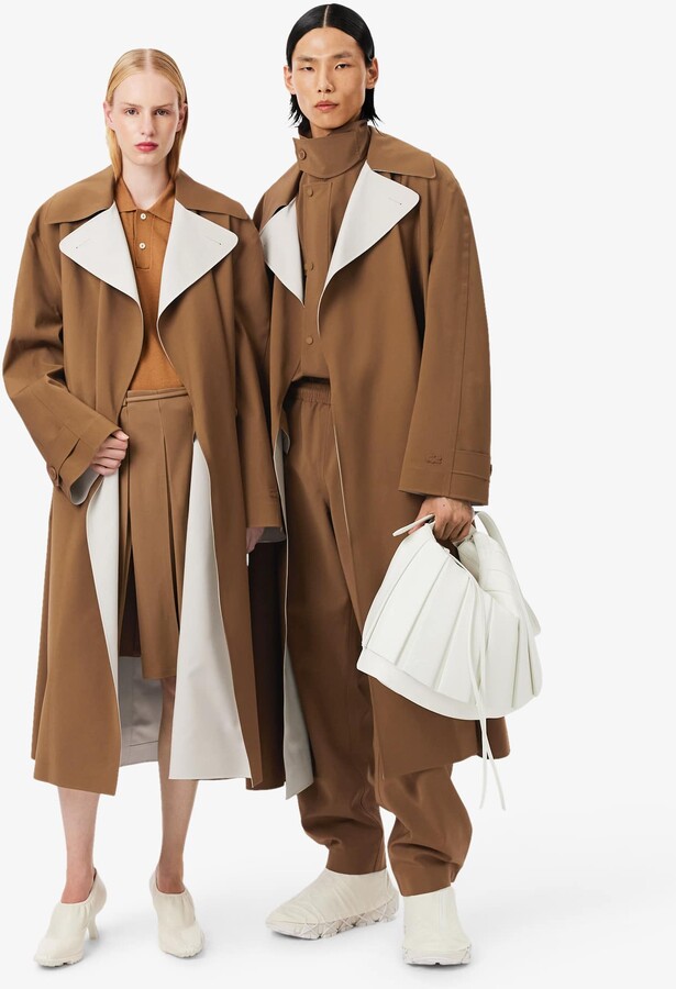 Runway Wool Blend Trench Coat