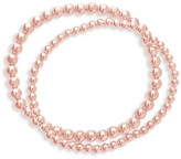 Thumbnail for your product : Sterling Forever 3-Piece Rose Goldtone Beaded Bracelets