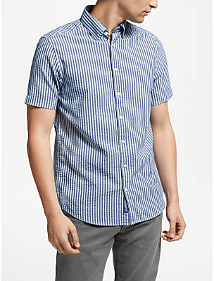 Gant Tech Prep Seersucker Stripe Regular Short Sleeve Shirt
