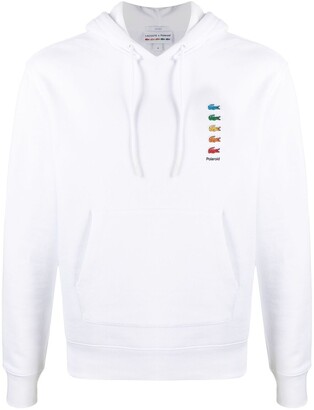 Lacoste x Polaroid logo-patches hoodie