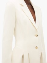 Thumbnail for your product : Gabriela Hearst Maurize Single-breasted Wool-crepe Jacket - Ivory