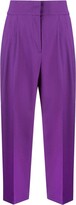 High-Waisted Tapered Trousers 