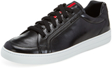 Thumbnail for your product : Prada Leather Low Top Trainer