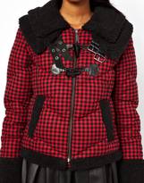 Thumbnail for your product : Katie Judith Padded Jacket With Shearling Collar