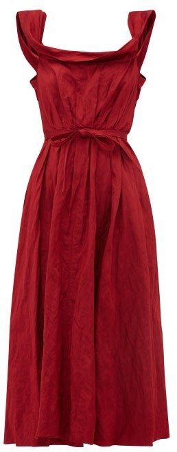 brock collection red dress