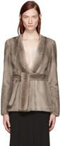 Thumbnail for your product : Brock Collection Taupe Mink Faye Jacket