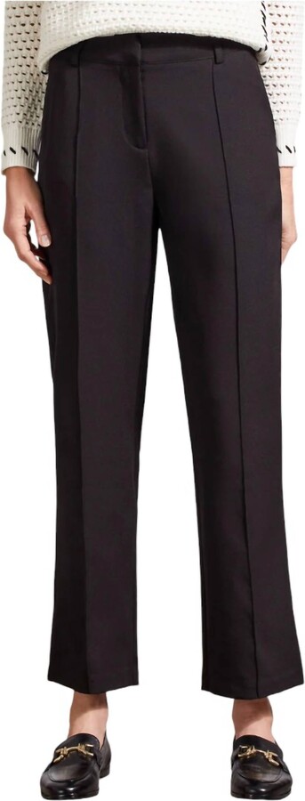 Fly Front Trouser In Black
