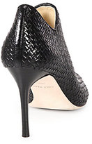 Thumbnail for your product : Cole Haan Annabel Woven Leather Open-Toe Ankle Boots