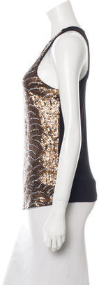 Gryphon Sequin-Embellished Sleeveless Top
