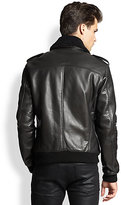 Thumbnail for your product : BLK DNM Leather & Shearling Pilot Jacket