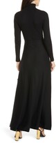 Thumbnail for your product : Nicholas Cutout Long Sleeve Belted Wool & Cotton Dress