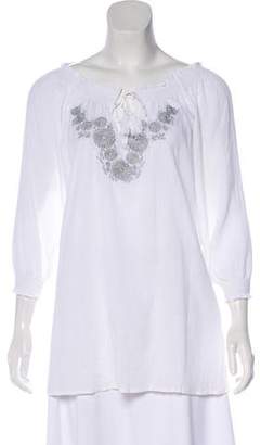 Joie Embroidered Peasant Top