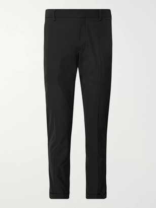 Prada Black Slim-Fit Tapered Tech-Twill Trousers