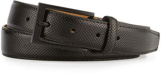 Neiman Marcus Leather Pin-Dot Belt
