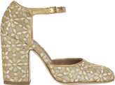 Thumbnail for your product : Laurence Dacade Mindy Floral Ankle Strap Pumps