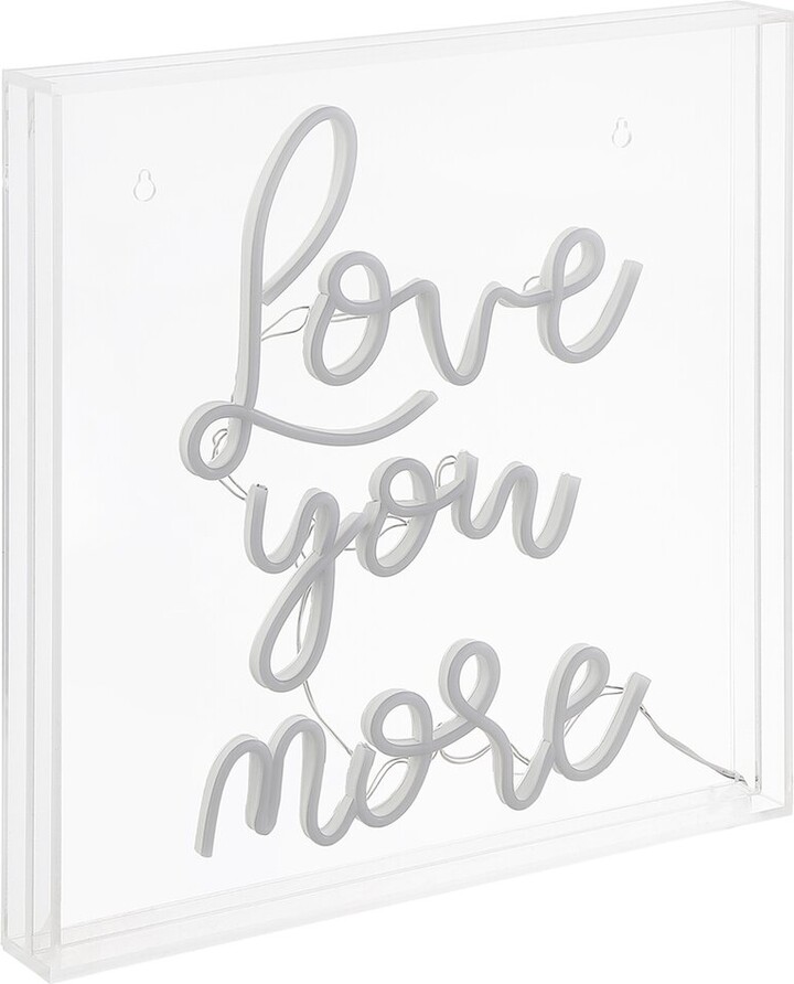 Jonathan Y Designs Love You More Contemporary Glam Acrylic Neon Lighting